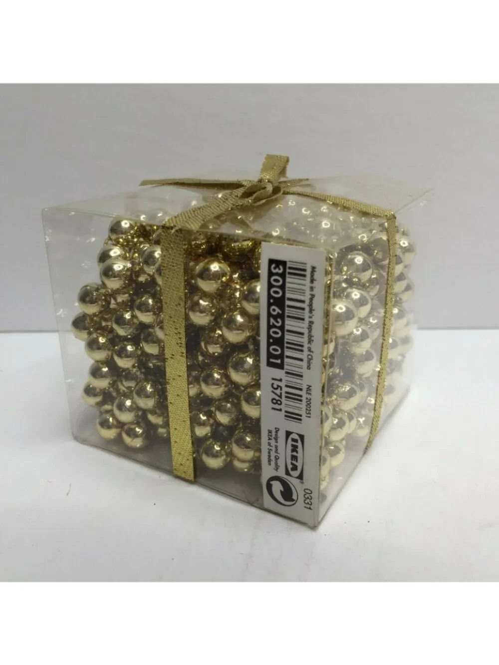 IKEA Gold Bead Garland Christmas Tree Decoration Wedding Party Events